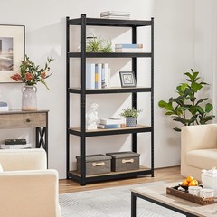2pcs Set 5 Shelf Metal Muscle Rack Garage Shelving Storage 12″W x 30″L x 60″H
