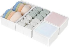 Drawer Organizers – Set of 4 Fabric Closet Organizers and Storage, Drawer Div…