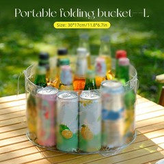 Foldable Bucket Portable Outdoor Large Capacity Travel Water Basin for Camping
