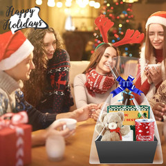 Black Gift Baskets Set of 5 – Perfect for Any Occasion and Easy Organizing