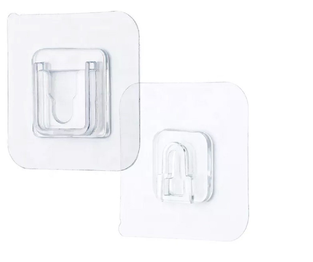 30 Sets Double-Sided Adhesive Wall Hooks – Utility Hanger Suction Cup Holders