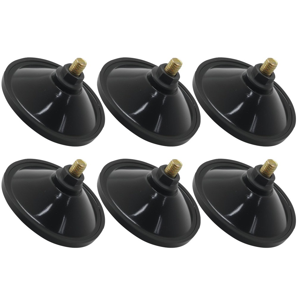 Aoserge 6 Pcs Heavy Duty Black Sucker Suction Cup with M6 x 14 Thread Screw -…