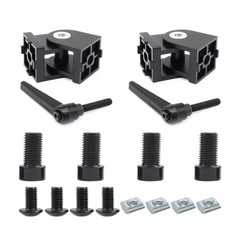 2 Sets Black 25 Series 10 Series Aluminum Extrusion Pivot Hinge Swivel Degree…
