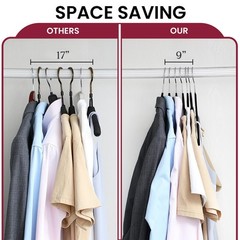 30/50 Pack Velvet Cloth Hangers Premium Lightweight Space Sever Non Slip Hanger