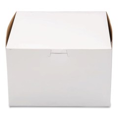 SCT 09455 One-Piece Non-Window Paper Bakery Boxes – White (100/Carton) New