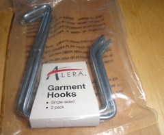 8 Total Alera Single Sided Partition Cubicle Door Top Garment Coat Hook Chrome