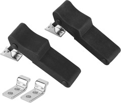 2 Pcs Flexible Rubber Draw Latch with Stainless Steel Keeper, Front Storage R…