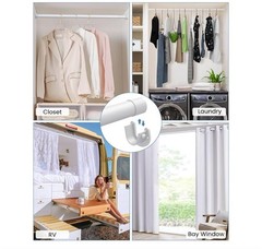 2 Closet Rods for Hanging Clothes, 17-69 Inches Stepless Adjustable Metal Close