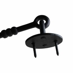 Renovators Supply Gate Latch Lock 5″ Wrought Iron Hook and Eye Door Lock Latch