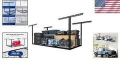 Classic Black Garage Rack – 450lbs Weight Capacity