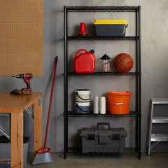 Adjustable Storage Garage Shelves Rack 5 Level Heavy Duty Steel Metal Shelf Unit