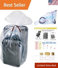 Food Safe 5-Pack Extra Large Clear Bags – 40×60 Inches for Versatile Storage