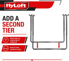 Hyloft Adjustable Garage Ceiling Mount Storage Rack Kit, Ceiling Shelving Mounts