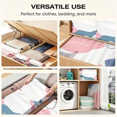 No-Pump Vacuum Storage Bags Large Cube Space Saver Compression Bags US