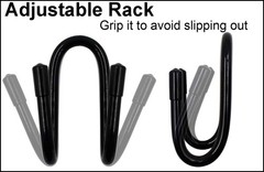 Flexible Over The Seat Hard Hat Rack Holder Back Seat Hanger Headrest Hanger