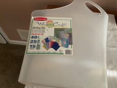 Rubbermaid Wrap N Craft Gift Bag Hanging Tote Organizer Holder Crafts StorageEUC