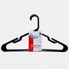 Lot of 2 Maurice Plastic 41.6 cm x 23.5 cm Black Hangers (7 ct) FREE SHIPPING