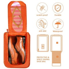 Waterproof Foldable Shoe Bag With Handle Travel Sports Gym Carry Case Storage