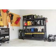 Ironton 4-Tier Storage Shelving, 77in.W x 72in.H x 24in.D