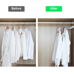 12pcs Space Saving Hanger Hook Add On Hooks Double Hang Clothes Closet Organizer
