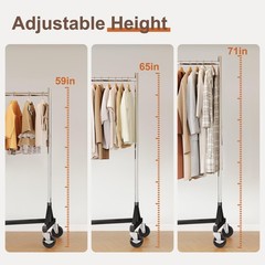 Clothes Rack Z Rack Clothing Rack Commercial Garment Rack with Lockable Wheel…