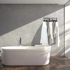 Gothic Black iron Wall Hooks Heavy Duty Wall Mounted Hangers for Bathroom Kitche