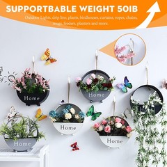 32Pcs Q-Hanger Hooks with Safety Buckle, Windproof Screw Hooks for Hanging outdo