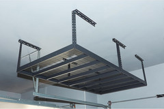 Overhead Garage Storage Rack — Adjustable Height, 96In.L X 48In.D X 23–37In.H