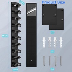 2 Pack Hat Organizer for Baseball Caps, Hat Rack for Wall with Strong Adhesive H
