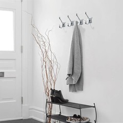 Polished Chrome Wall Hooks 2 Pack Coat Towel Robe Wall Mounted with Screws