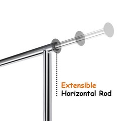 Clothes Rack with Lockable Wheels Height Adjustable Clothing Rack Clothing Ra…