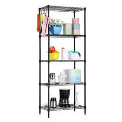 60″x22″x12″Heavy Duty 5 Layer Wire Shelving Rack Adjustable Shelf Storage Holder