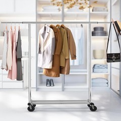 Heavy Duty Clothing Garment Rack, Holds Up to 150 lbs, 42 to 67 Inches Extend…