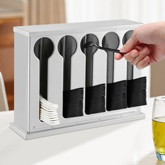 Silver 12.59*3.54*9.25“ 5 Compartment Stainless Steel Cutlery Organizer With Lid