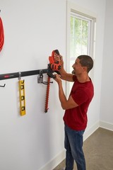 Fasttrack Garage Storage Utility Hooks 7 Piece Black All in One Rail Hook Kit &