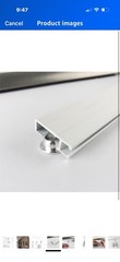 Picture Hanging Kit 59 in Wall-Mounted Rail Track w/ 4 Hooks Steel Cables White