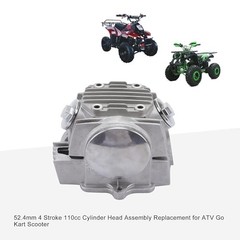 52.4mm Cylinder Head Assembly for 4 Stroke 110cc ATV Go Metallic primary color
