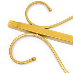 Gold Metal Wedding Arch Square 205 cm Iron Backdrop – Easy Assembly