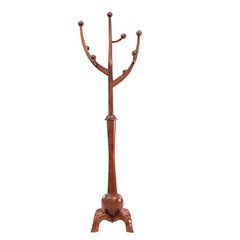 Wooden Freestanding Clothes Rack Bedroom Coat Rack Tree Stand Hanger 8 Hooks