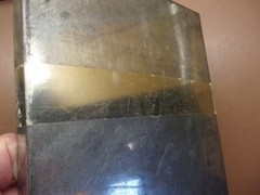 Nice Large Tinsmith Made Tin Box with Cover 8 1/2″ x 9″ x 3 1/2″ w/Rolled Seams