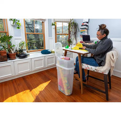 Wrap N’ Craft Plastic Wrapping Paper Holder Container, Clear, 1 Count
