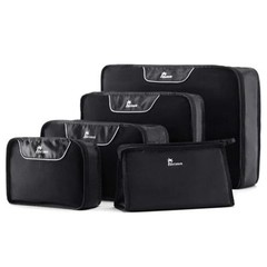 Nacuwa 5Pcs Packing Cubes Travel Clothes Storage Luggage Organizers Bags Pouch