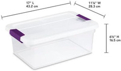 17531712 15-Quart Clearview Latch Box 2-Pack