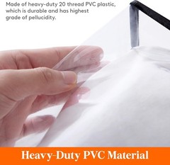 4 Pack Clear Clothes Storage Bags, 60L Plastic Blanket Storage Bag