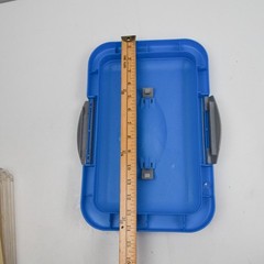 Sterilite Showoffs Medium Storage Bin Lid Replacement 1894 Series Blue + Gray