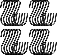 30 Pack 2 Black S Hooks Heavy Duty Mini Hanging Hooks for Home Kitchen Jewelry
