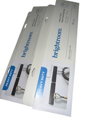 4x Brightroom Heavy Duty Steel Hook Rail Powder Coated Black18”L X .5” W X 4”H