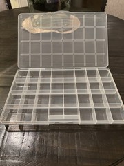 Set of 2: 32 Compartment Plastic Storage Box For Beads, Small Items