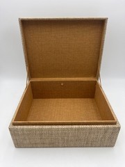 Made Goods Valeria Box Set of 2 Woven Natural Raffia Storage Boxes