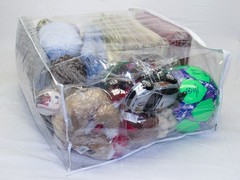 Jumbo Heavy Duty Vinyl Zippered Storage Bags (Clear) (24″ x 20″ x 11″) 10-Pack